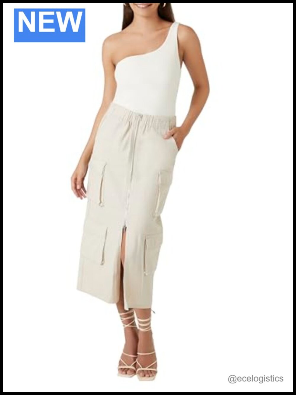 Forever 21 Twill Cargo Maxi Skirt with Pockets
